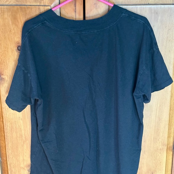 Aerie Black V-Neck Oversized T-Shirt - Picture 4 of 4